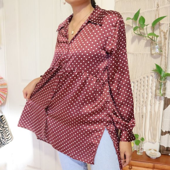 Zara Tops - ZARA OVERSIZED  BLOUSE - S